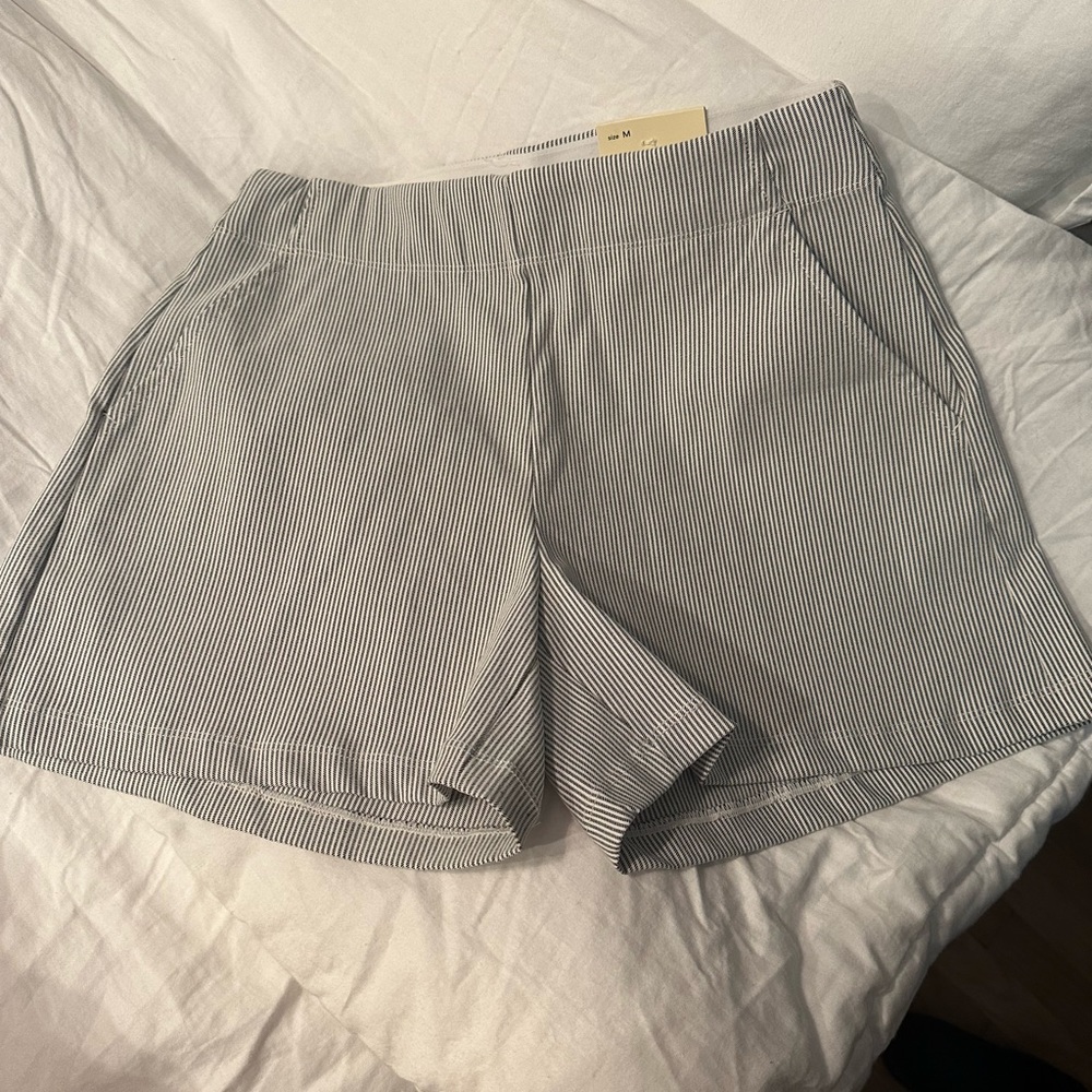 Pin stripe shorts